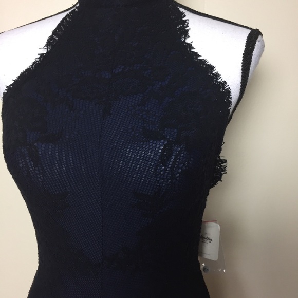 Free People Black Lace Semi Halter Miley Bodysuit - Picture 8 of 13